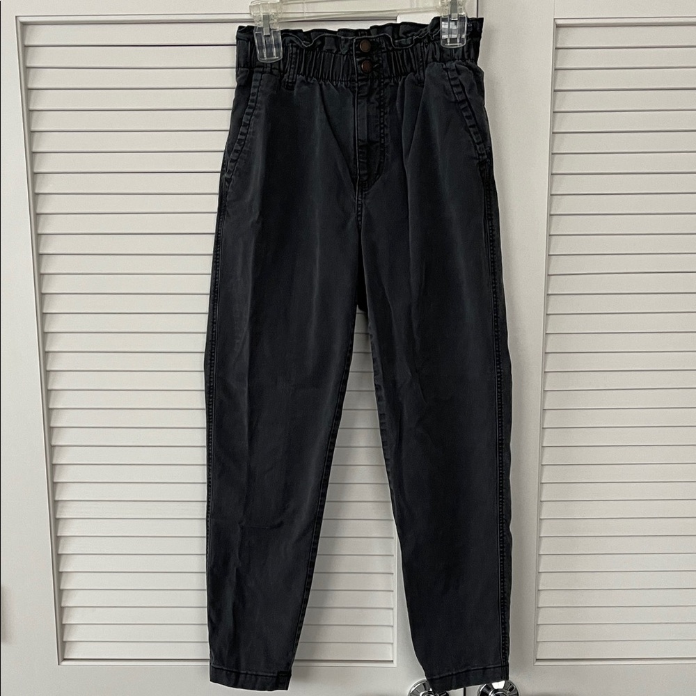 Universal Thread Navy Blue Tapered Paperbag Waist Pants